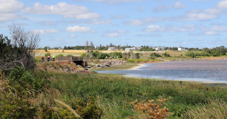 The Railers on the trail to Morell, PEI